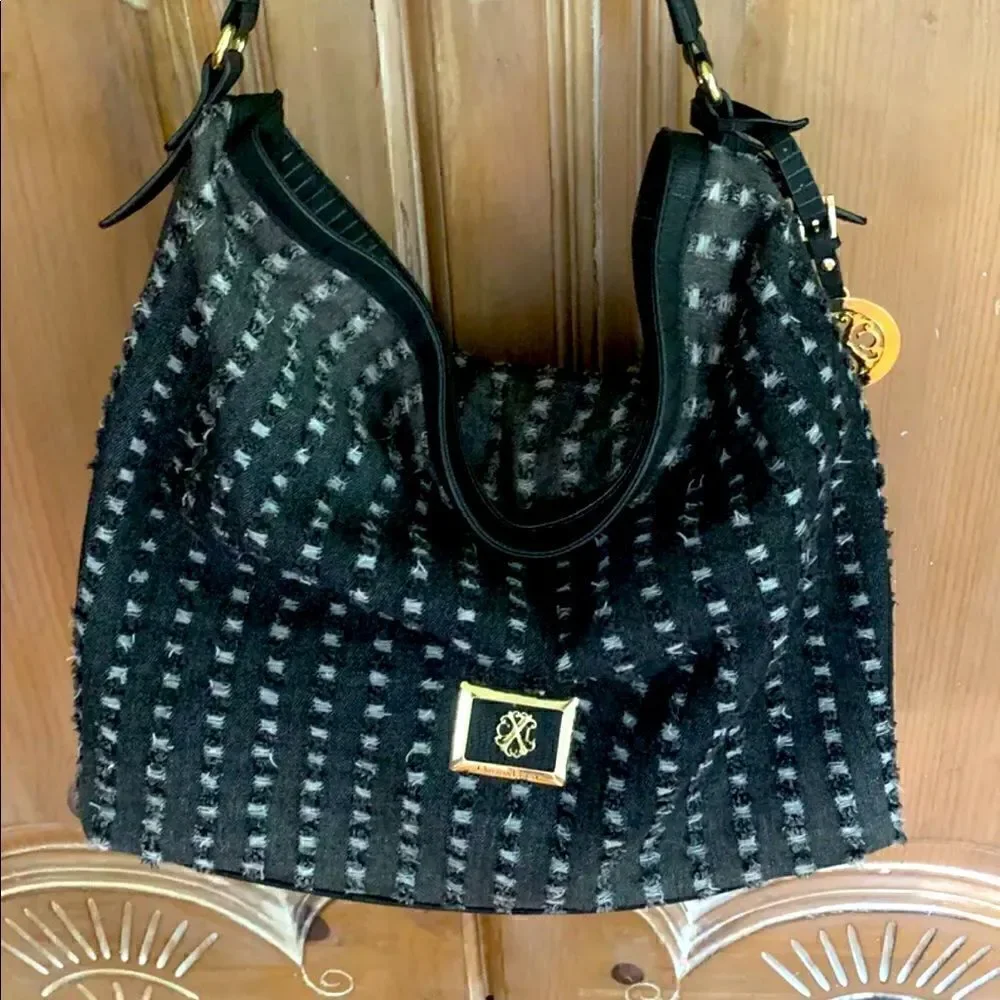 Christian Lacroix Lourmarin denim hobo purse